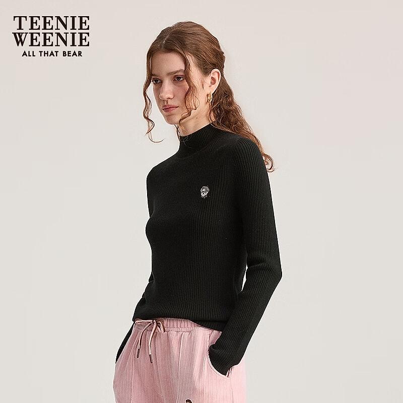 Teenie Weenie Women's Half-High Collar Knit Sweater