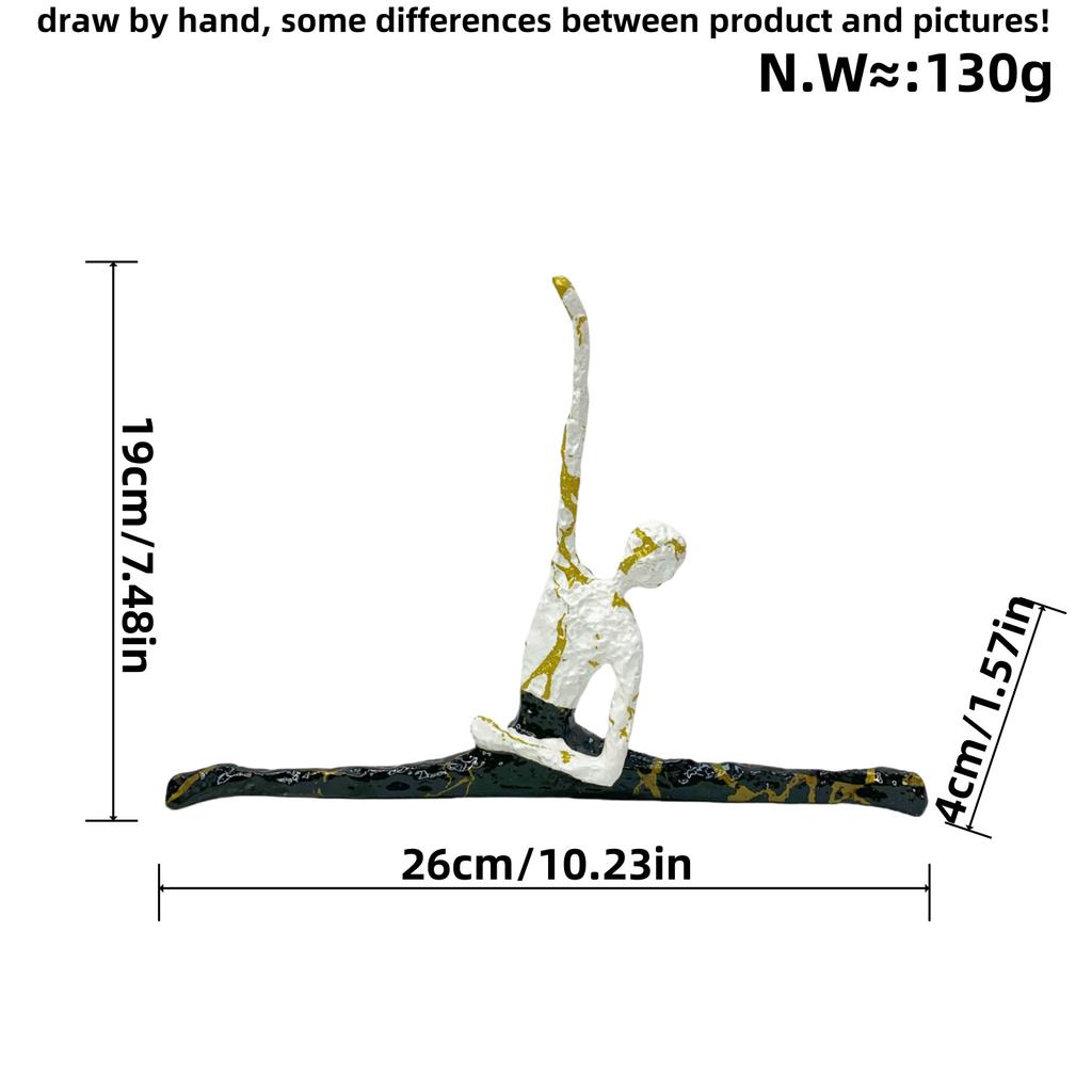 Abstract Yoga Figure Statues Colorful Graffiti Art Figurine Modern Style Home Living Room Desktop Wine Cabinets Resin Ornaments