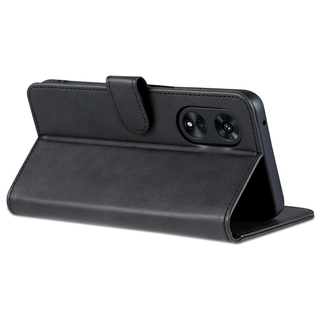 AZNS For Oppo A58 5G/A58x 5G/A78 5G Cowhide Texture Leather Flip Cover Magnetic Stand Wallet Phone Case