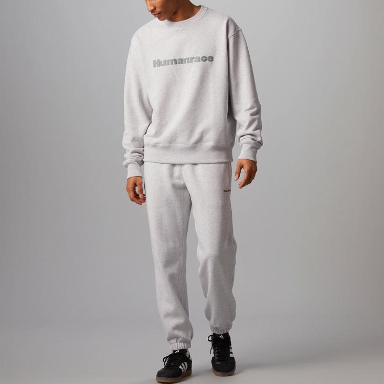 Adidas X Pharrell Williams Humanrace Basic Crewneck светло-серые мужские топы HI5543