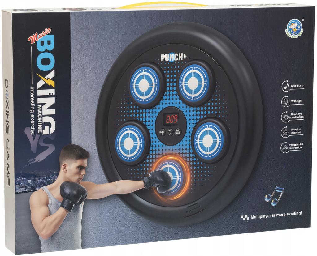 Musical LED Boxing Machine Interactive Set + Free Gloves