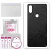 apgo Protective Skin Sticker for the Back Compatible with Xiaomi Mi Mix 3 5G, Wrap Film, Foil, Vinyl - Pattern Black Honeycomb