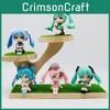 Charming Miniature Hatsune Miku Q Version Figure Pvc Doll 8.5cm Collectible Toy