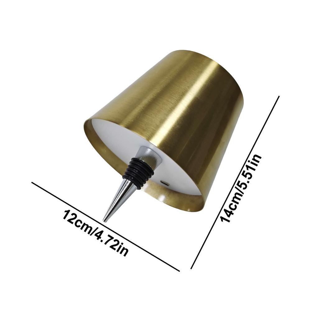 Wireless Bottle Lamp LED Night Light For Wine Bottle Rechargeable Touch Control 3 Light Colors Bedside Lamps For Restaurant Bar