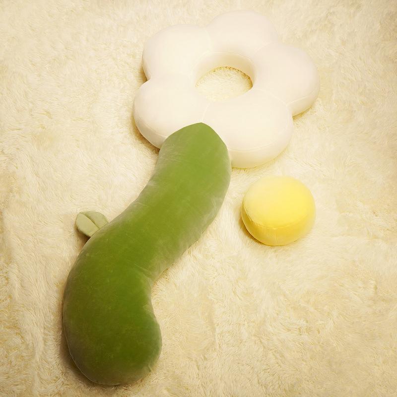 Милая подушка-валик с цветком для сна на боку, подушка для ног для сна, подушка для спальни, подушка для кровати