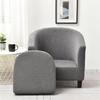 Elastic Club Chair Cover  with Seat Cushion Covers Leaves Jacquard Tub Chair Slipcovers Stretch Single Sofa Covers Bar Study