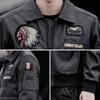 Новая осенне-зимняя бархатная утолщенная кожаная вышитая мотоциклетная куртка