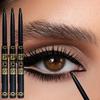 3pcs Black Eyeliner Pencils -Waterproof, Sweatproof & Smudge-Proofwith Easy Twist Application for Flawless Eye Makeup