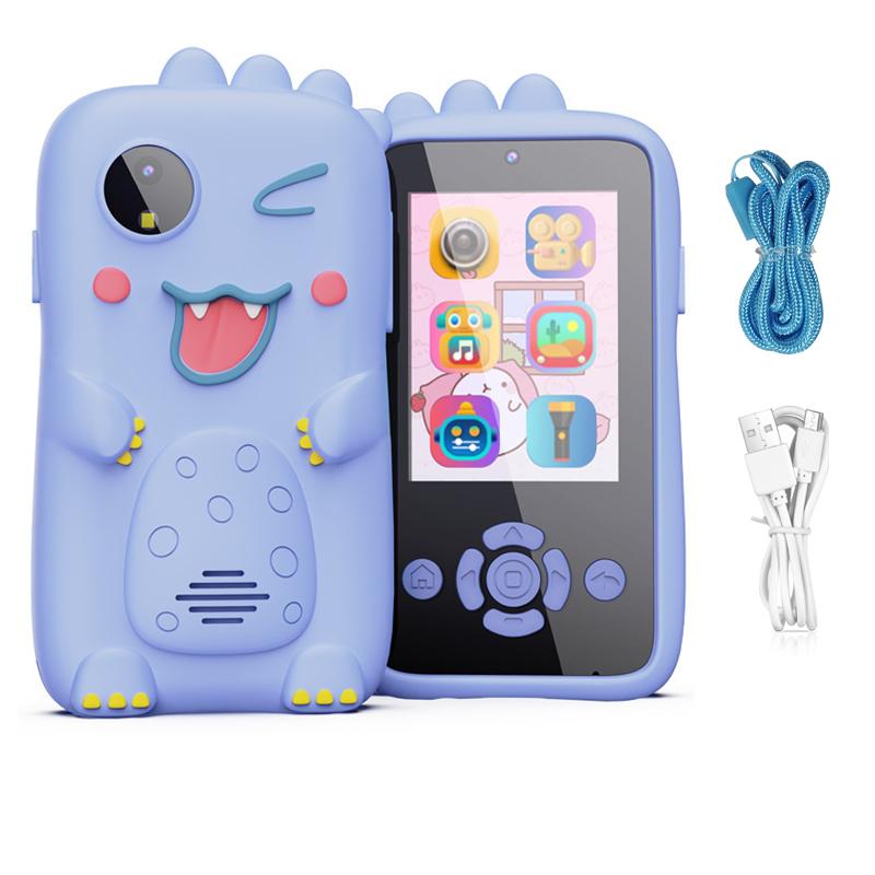Baby Phone Toys Smart Phone Camera Toys Cartoon Musical Mini Cellphone Learning Toy Silicone Cover Toy Kids Digital Camera Gift