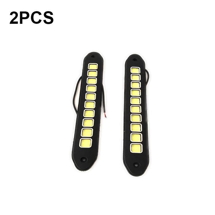 Полоска Форма COB Гибкий Светодиодный Дневной Ходовой Огонь Водонепроницаемый COB Дневные Ходовые Огни Гибкий Светодиодный Автомобильный ДХО Лампа для Вождения