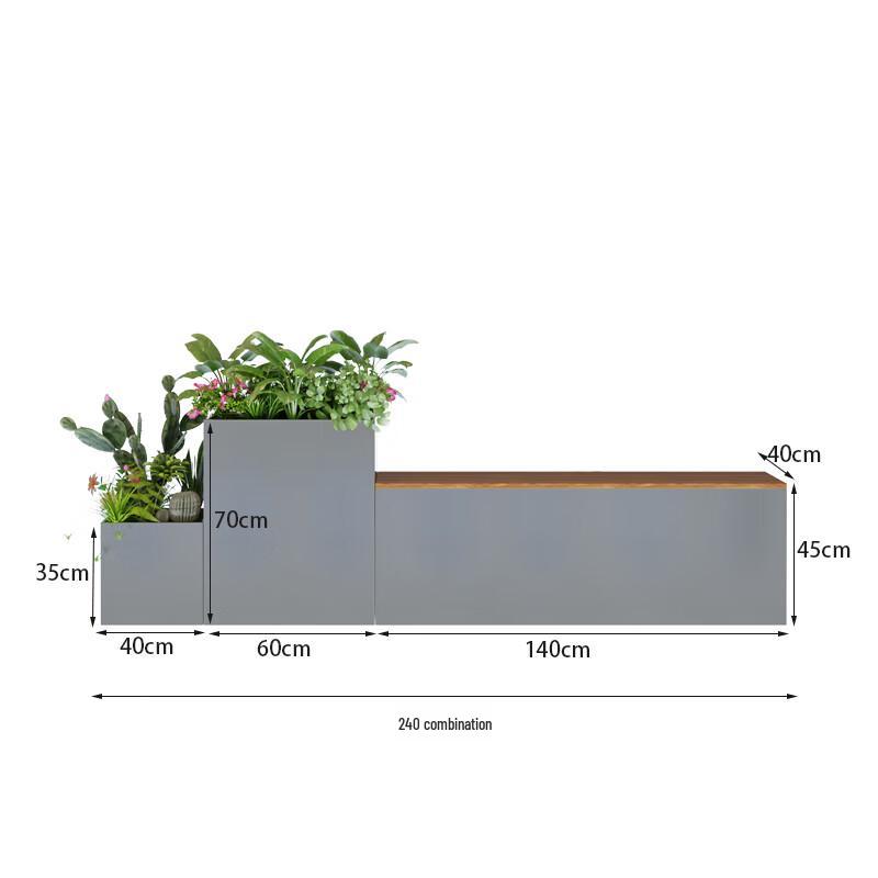 Yundu Outdoor Wood-Plastic Composite Planter Box