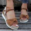 Fashion Women Fashion Platform Sandals Peep Toe Wedges Gladiator Sandals Woman Non Slip Thick Soled Beach Shoes Plus Size 43