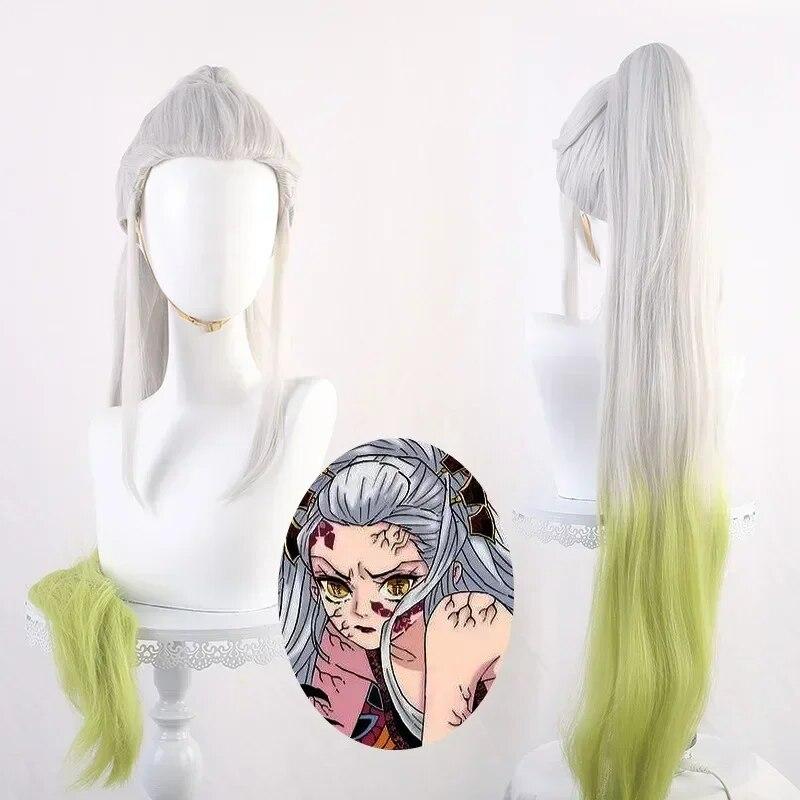 Аниме Demon Slayer Daki Косплей Костюм Парик Головные Уборы Kimetsu No Yaiba Сексуальная Униформа Девушки Женщины Хэллоуин Карнавальные Наряды
