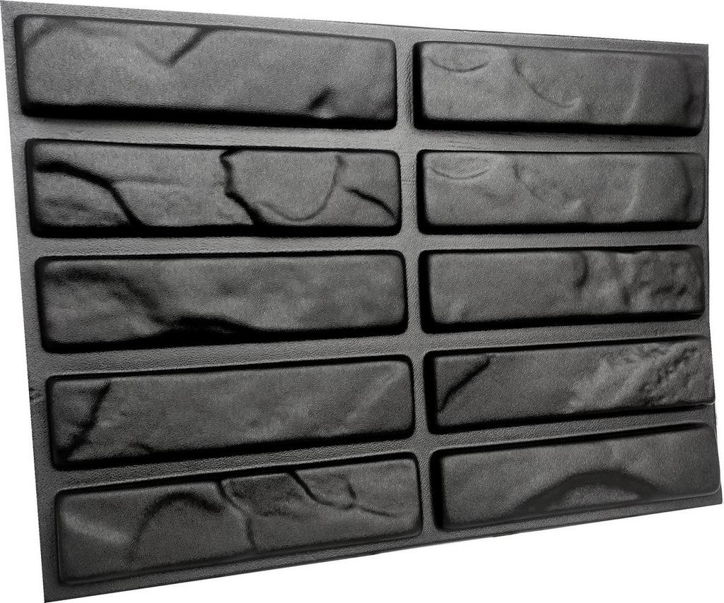 Mold for Wall Decoration, Artificial Stone and Tiles from Plaster, Concrete, Gypsum 'Marcel' SET 10 Pcs DIY