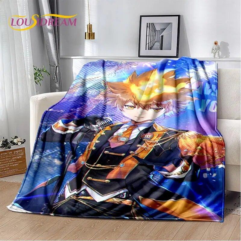 Мягкое плюшевое одеяло в стиле аниме «Учителя Hitman Reborn», фланелевое одеяло для гостиной, спальни, кровати, дивана, чехол для пикника, детское одеяло