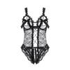 Women's Lace Sheer Fitted Comfy Bodysuit Costume Set