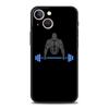 Чехол для телефона для зала, фитнеса, бодибилдинга для iPhone 17 16 15 Pro Max 11 12 13 14 7 8 Plus SE 2020 X XR XS, мягкий черный