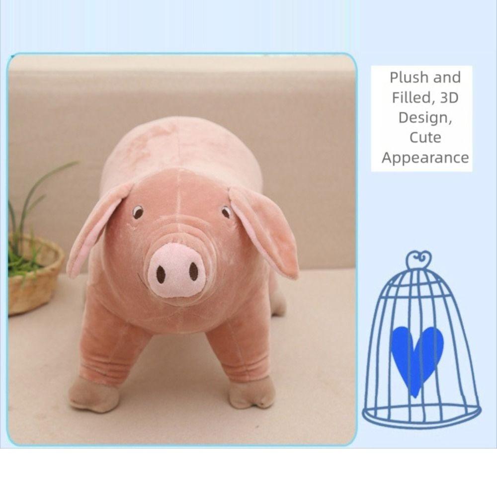 Simulated Pet Sleeping Toy Comforting Pink Pig Stuffed Animal  Christmas
