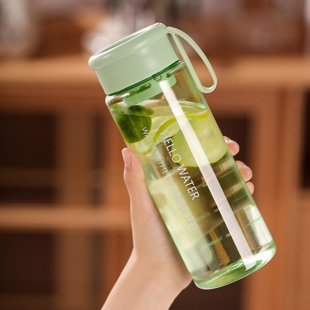 with Tea Strainer Sports Water Cup Transparent Carrying Rope Water Bottle Portable Water Cup