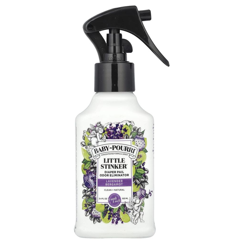 POO-POURRI Baby-Pourri™, Little Stinker™, Diaper Pail Odor Eliminator, Lavender Bergamot, 100 Ml (3.4 Fl Oz)