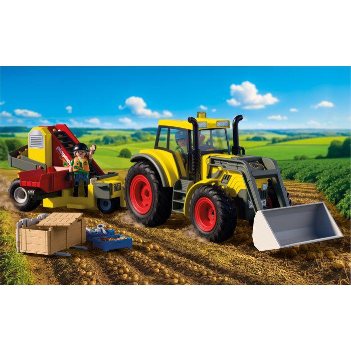 PLAYMOBIL 72161 Tracteur avec récolteur de pommes de terre, Country la ferme, 102 pieces, des 4 ans