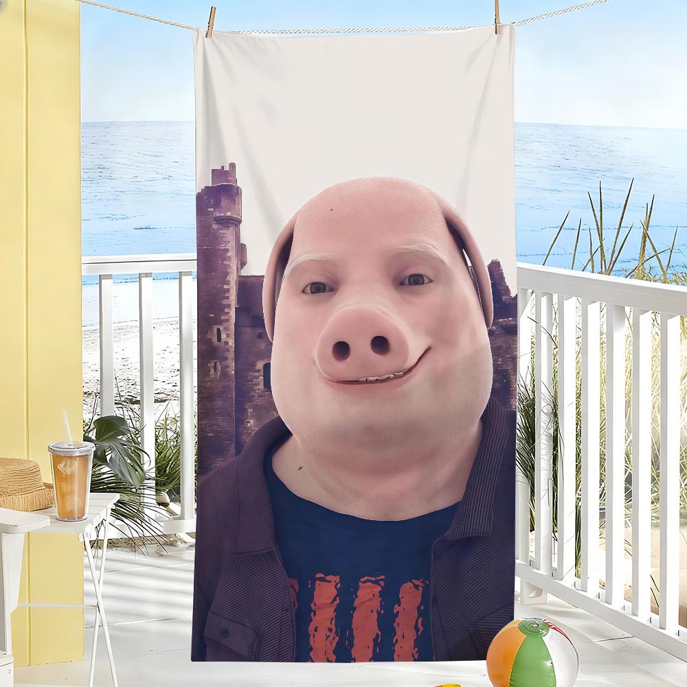 Модный принт John Pork Полотенце Сушка Полотенце для Ванны Применимо к Легкому Плаванию Кемпингу Йоге Пляжу Вне