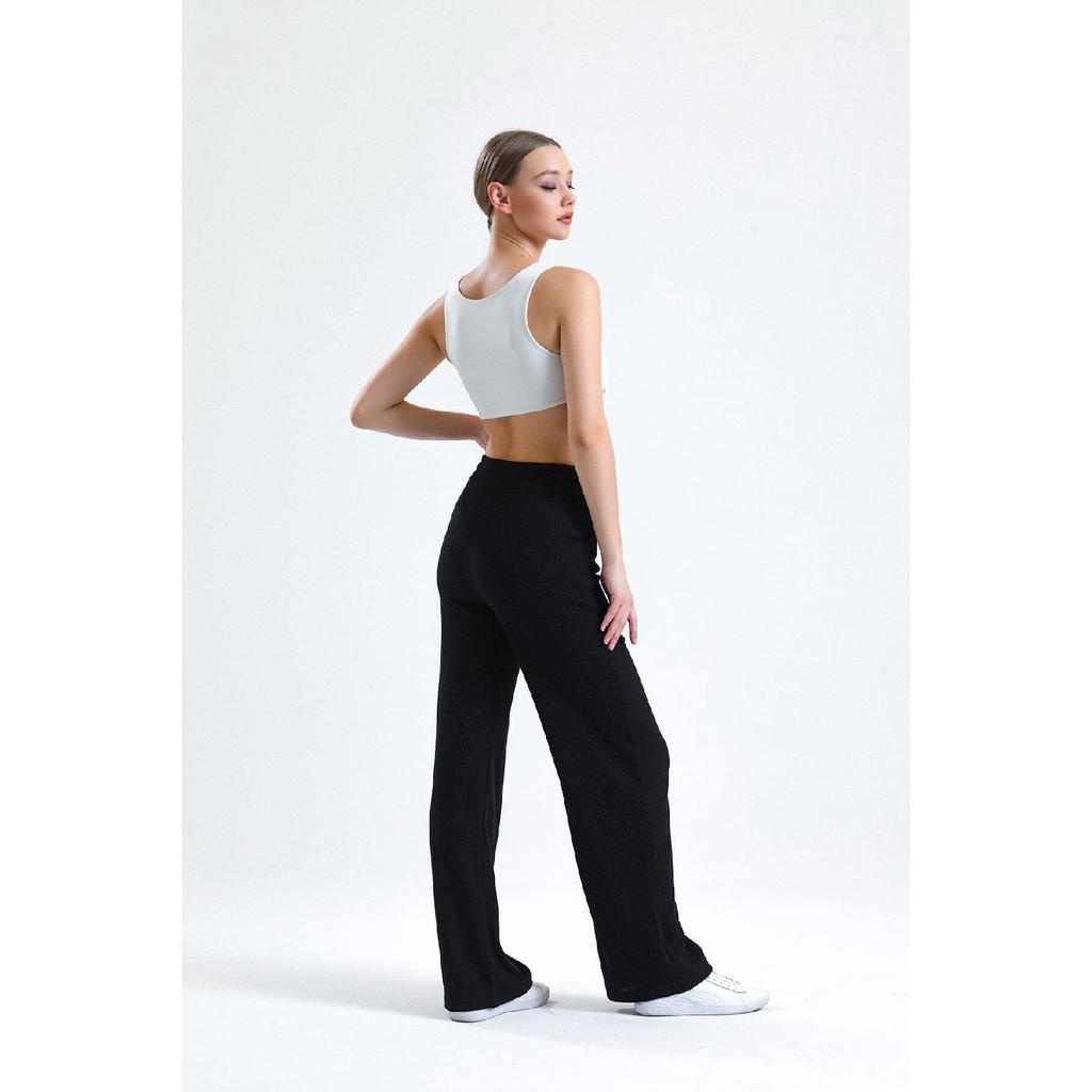 Women's Elastic Pocket Wide Leg Sweatpants
