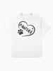 Pantera Pantera in a heart with a paw, great gift for dog or cat owners Oversized Unisex T-Shirt