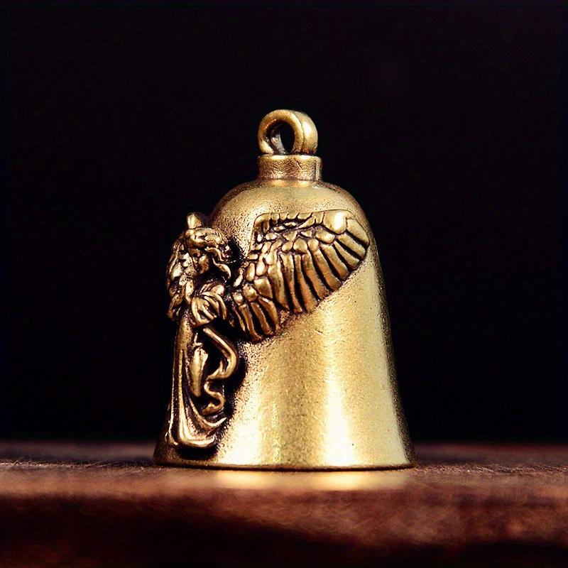 1 шт. латунный маленький колокольчик ангел колокольчик медный автомобильный брелок аксессуары и украшения ювелирные изделия на удачу мужские аксессуары для мотоциклов подарок