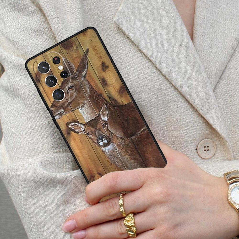 Чехол для телефона с оленями для Samsung Galaxy S26 Ultra S25 S24 S23 S22 S21 S20 Note10