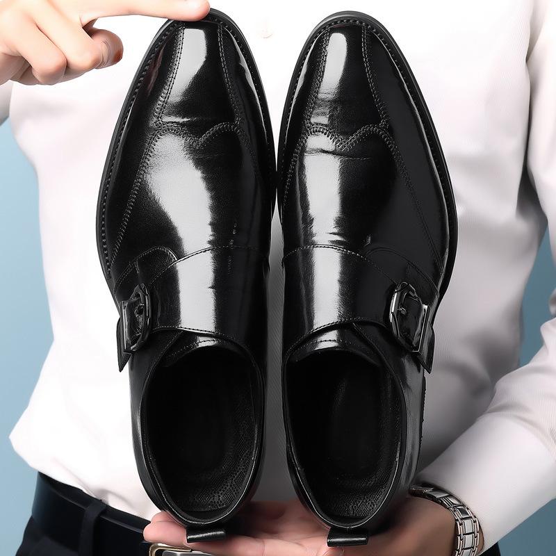 Мужские деловые туфли Hasp Formal Leather Shoes for Men Oxfords Shoes Высококачественные мужские оксфорды Мужские кожаные туфли Лоферы
