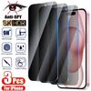 3Pcs Anti Spy Tempered Glass For iPhone 16 15 14 Plus 13 12 11 Pro Max Screen Protector For iPhone X XR XS Max Privacy Glass Film