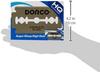 Dorco Сменные Новые Платиновые Совместимые и для Прямого Бритья Нержавеющая Сталь ST-300 Двусторонние Лезвия, Упаковка 100 шт., Покрытие, Двусторонние