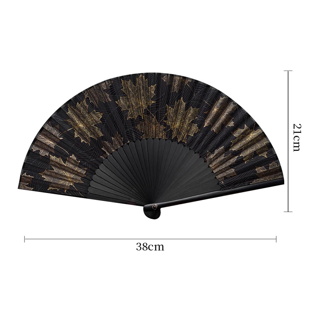 SENMAN Silk and Premium with Short and Perfect As a Gift for Day or Fireworks or As a Souvenir for Overseas Yukata Short Fabric with Black Autumn