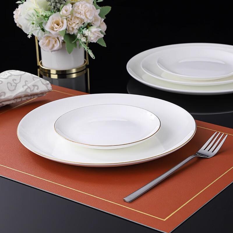 Pure White Bone China Dinner Plate