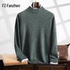 Fanzhen Men's Half-High Collar Cashmere Blend Sweater