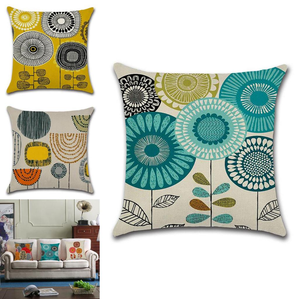 Stylish Floral Cushion Cover For Bedroom Dining Room And Home Office 45cm