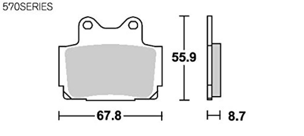 Тормозная колодка KITACO SBS 570LS Sinter Metal TZR250 FZR400RR SRX400 XJR400 RZ250R/RR R1-Z и т. д.. 777-0570030