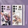 Мультяшный милый чехол для телефона One Piece для Samsung Galaxy S25 S25Edge S21 Plus S22 S20 FE Note 20 10 Ultra S24 Ultra S23