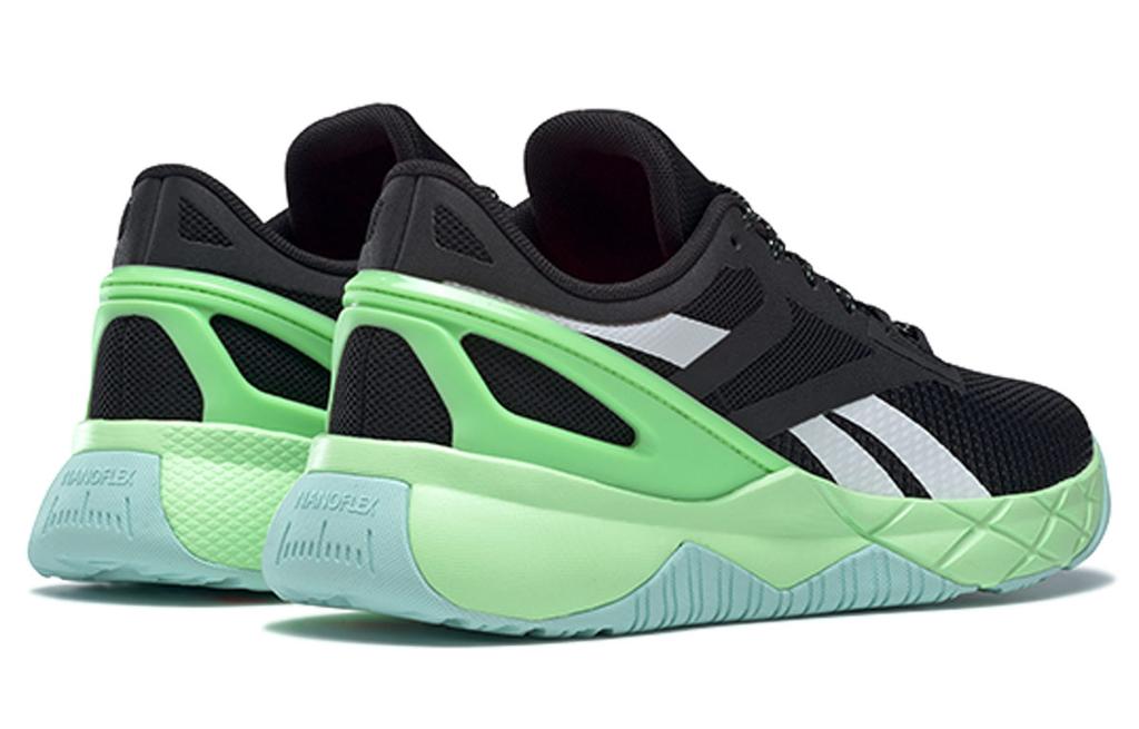 Women's Sneakers Reebok Nanoflex TR Black Neon Mint (Women's) Core Black/Digital Glow/Neon Mint