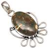 Pendant Rainforest Jasper Gemstone Handmade Mother's Day Silver Jewelry 2"