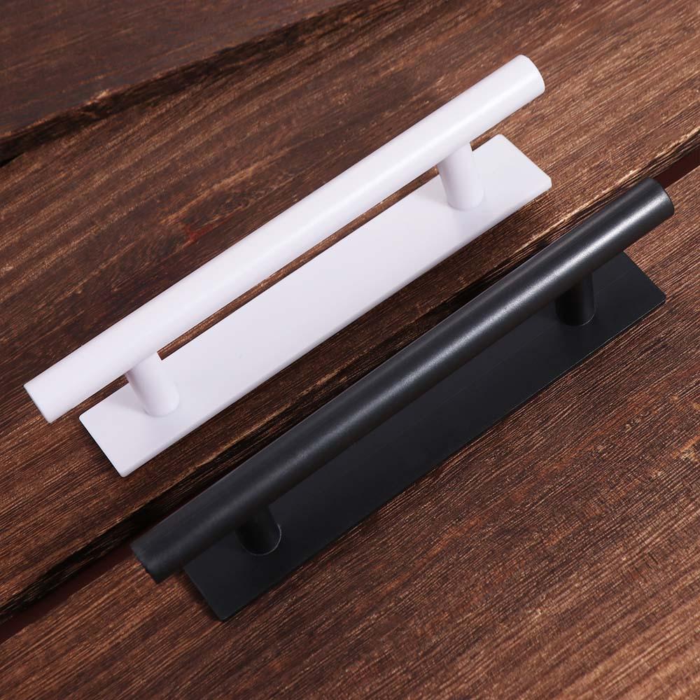 Minimalist Knobs Self-adhesive Door Handle Surface Mounted Push-pull Door Pull Plastic No punching Cabinet Handle Drawer