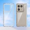 For Motorola Edge 50 Ultra 5G Case WANLONFENG MF Series TPU Acrylic Clear Phone Cover with Tempered Glass Film