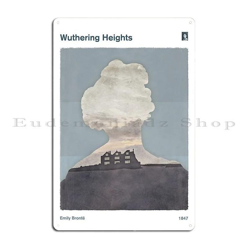 Wuthering Heights Pages London Published Edition Metal Wall Decor Club Plaques Designer Garage Tin Sign Poster