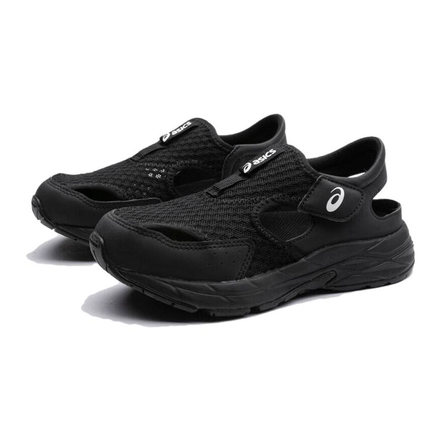 Asics Беговые детские сандалии серии Contend, дышащие, амортизирующие, прочные, для улицы, детские сандалии, черные 1014A306-001