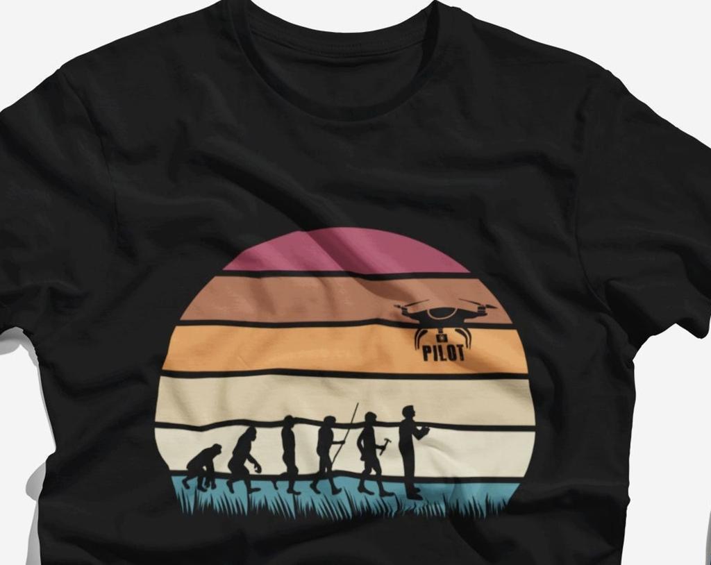 Drone Evolution Shirt, Drone Tshirt, Drone Pilot Tshirt, Quadcopter Tshirt, Quadcopter Drone, Drone Shirt, Drone Photography Tshirt, Drones