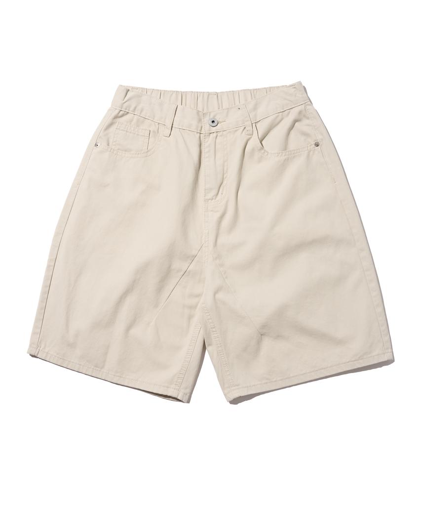 ROIDESROIS Cotton Bermuda Cropped Pants (Ivory)