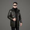New Men's Genuine Leather Coat Autumn and Winter High-end Business Casual Temperament Windproof Fur All-in-one Jacket