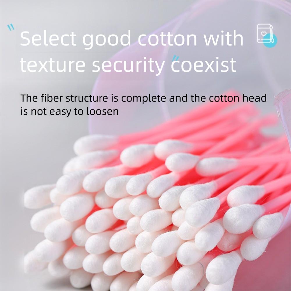 100Pcs Plastic Cotton Swabs Disposable Cleaning Cotton Bud High Quality Ear Cleaner  Home