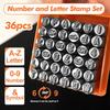 37 Pcs Letter Punch Set Number Stamping Set Stamping Tool For Leather Crafting Jewelry Engraving And Metal Stamping